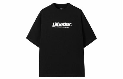 Lilbetter harfi logotipi bosma paxta amerikalik kundalik toza kiyimli dumaloq bo'yinli yarim yengli bo'shashgan juftlik qisqa yengli futbolka modelli erkaklar va ayollar