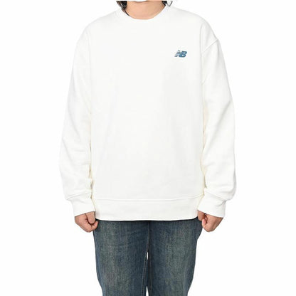 New Balance Letter Print Ekipaj bo'yinli erkaklar kozok fil suyagi