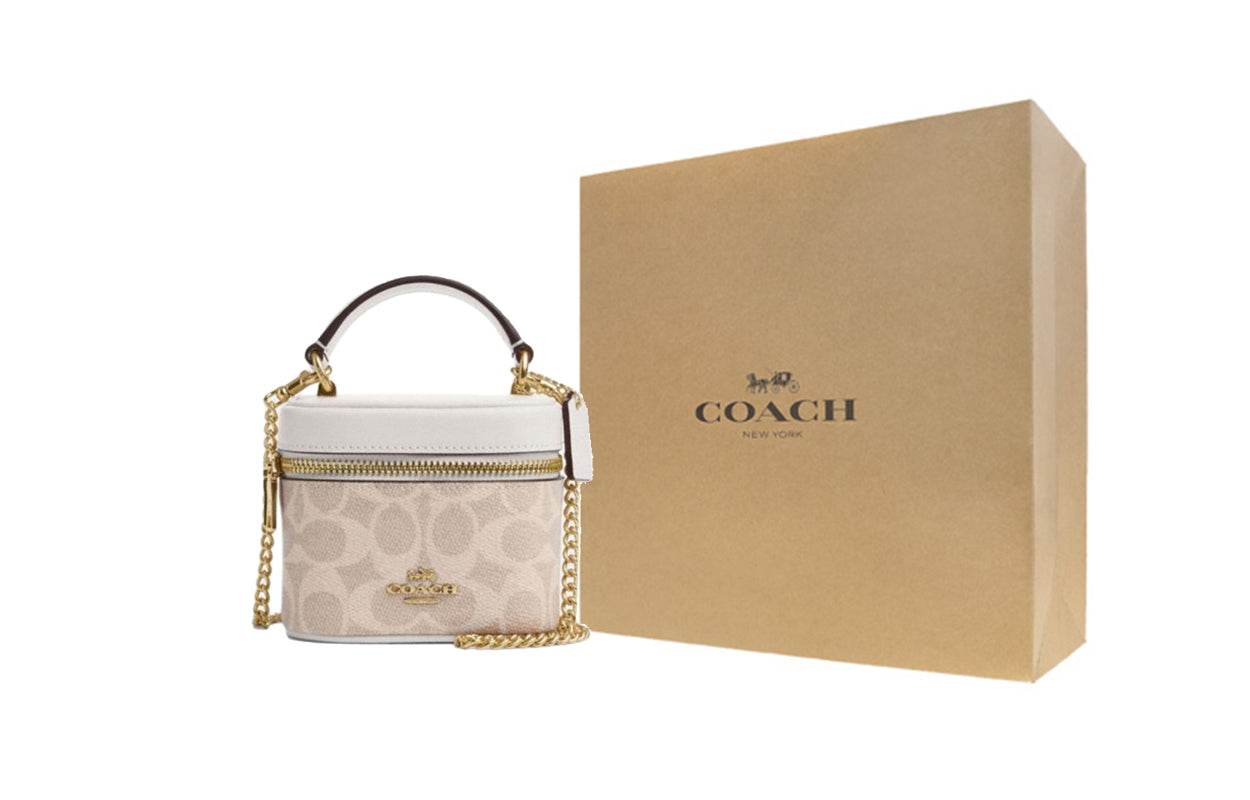 Сумка женская Coach Ava 11 Logo Coated Canvas S - Boxette Shop