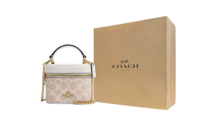 Сумка женская Coach Ava 11 Logo Coated Canvas S - Boxette Shop