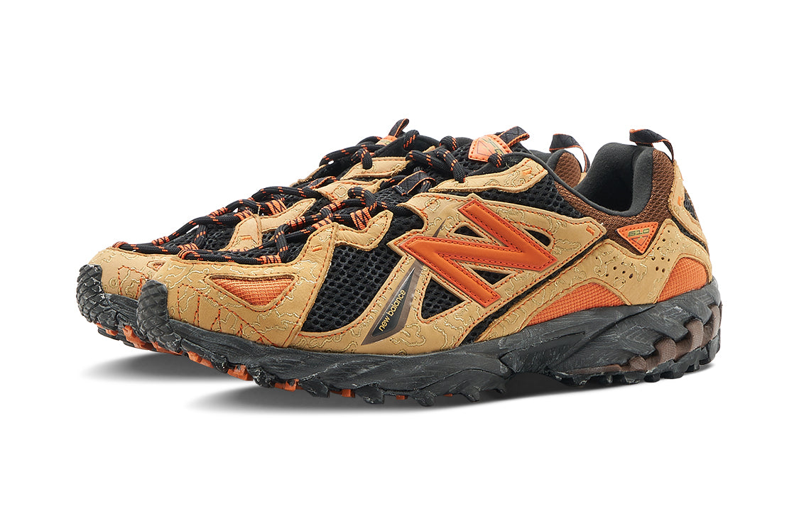 Joe Freshgoods New Balance 610t Mesh Co-brend ishqalanishga chidamli engil, past-top tashqi makon funktsional poyabzal erkaklar va ayollar qora jigarrang apelsin
