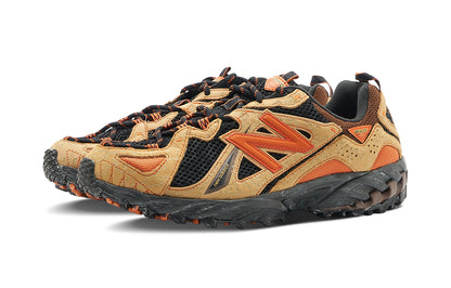 Joe Freshgoods New Balance 610t Mesh Co-brend ishqalanishga chidamli engil, past-top tashqi makon funktsional poyabzal erkaklar va ayollar qora jigarrang apelsin