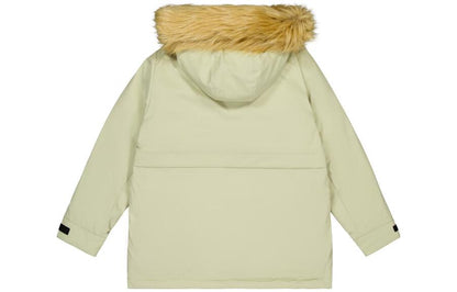 Yangi balansli bir tekis rangli fermuarli qalpoqli shamolga chidamli issiq past ko'ylagi ayollar yashil