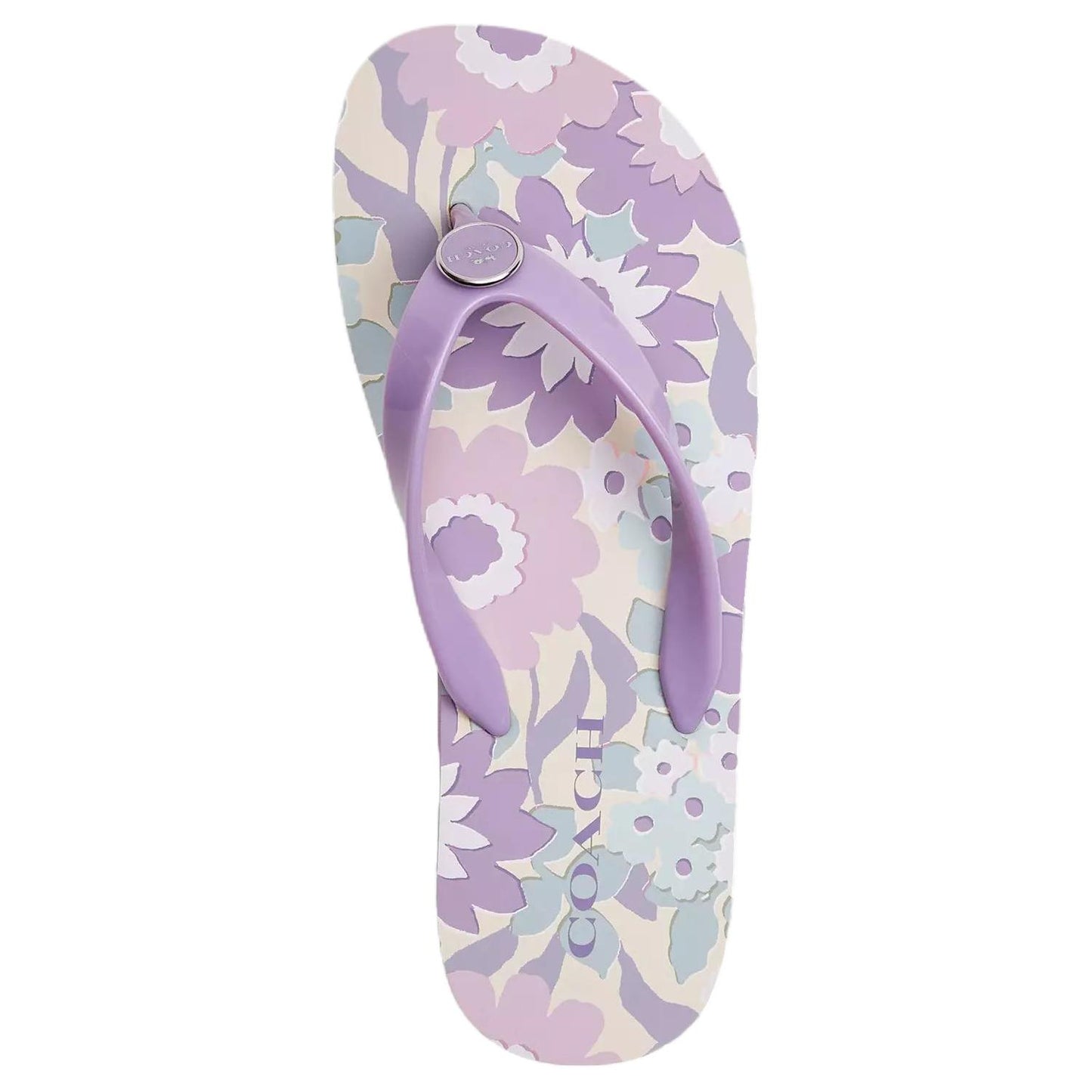 Шлёпанцы женские Coach floral print