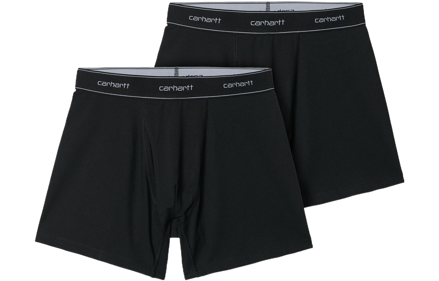 Carhartt wip ss22 paxta shlyapasi qora bel logotipi jakkardli bokschi erkaklar uchun 2 oʻramli qora