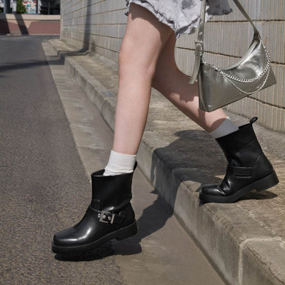 Ботинки женские Charles&Keith Biker Short - Boxette Shop