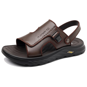 Playboy bosh sigir terisi retro yuz taalukli trend plyaj sandal erkaklar