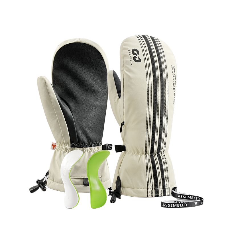 Golovejoy длинные и короткие пушистые тонкие тепла хранения блокировки температуры влаги мягкие дышащие лыжные перчатки водонепроницаемый палец перчатки