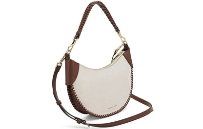 Сумка женская Charles&Keith Canvas Collection Blade Hanging Crescent - Boxette Shop