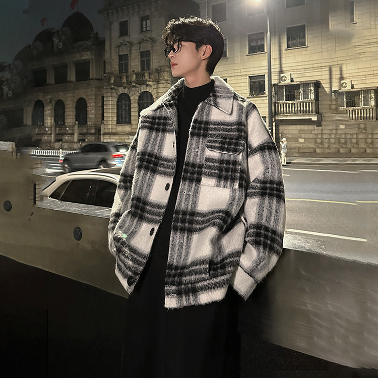 Edrpius koreys dengiz oti sochlari kichkina xushbo'y shamolli tvid plashli lapel dizayni zamonaviy trend tuyg'usi yuqori ko'cha issiq sovuq hiphop jinsi bo'lmagan erkin kundalik ish uchun ko'p qirrali palto.