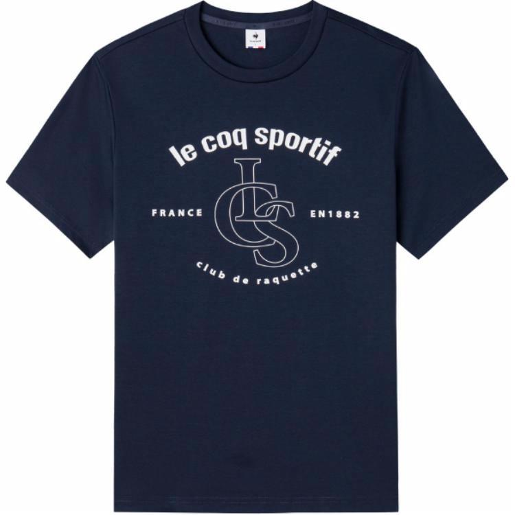 Le coq le coq sportif ss24 Fransuz xo'rozi harflari bosma universal sport qisqa yengli erkaklar futbolkasi