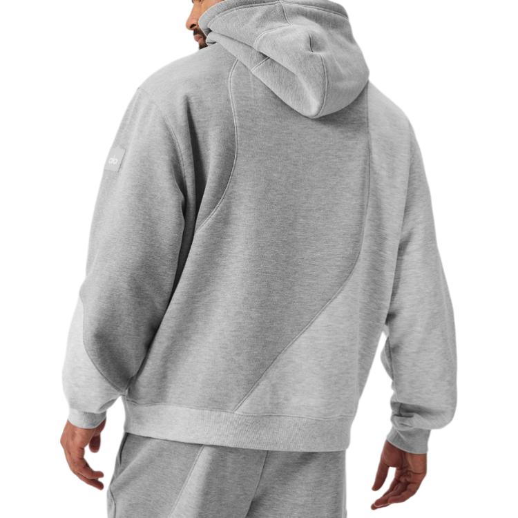 Erkaklar va ayollar uchun Alo yoga accolade rangli kaputli tasodifiy uzun yengli kozok