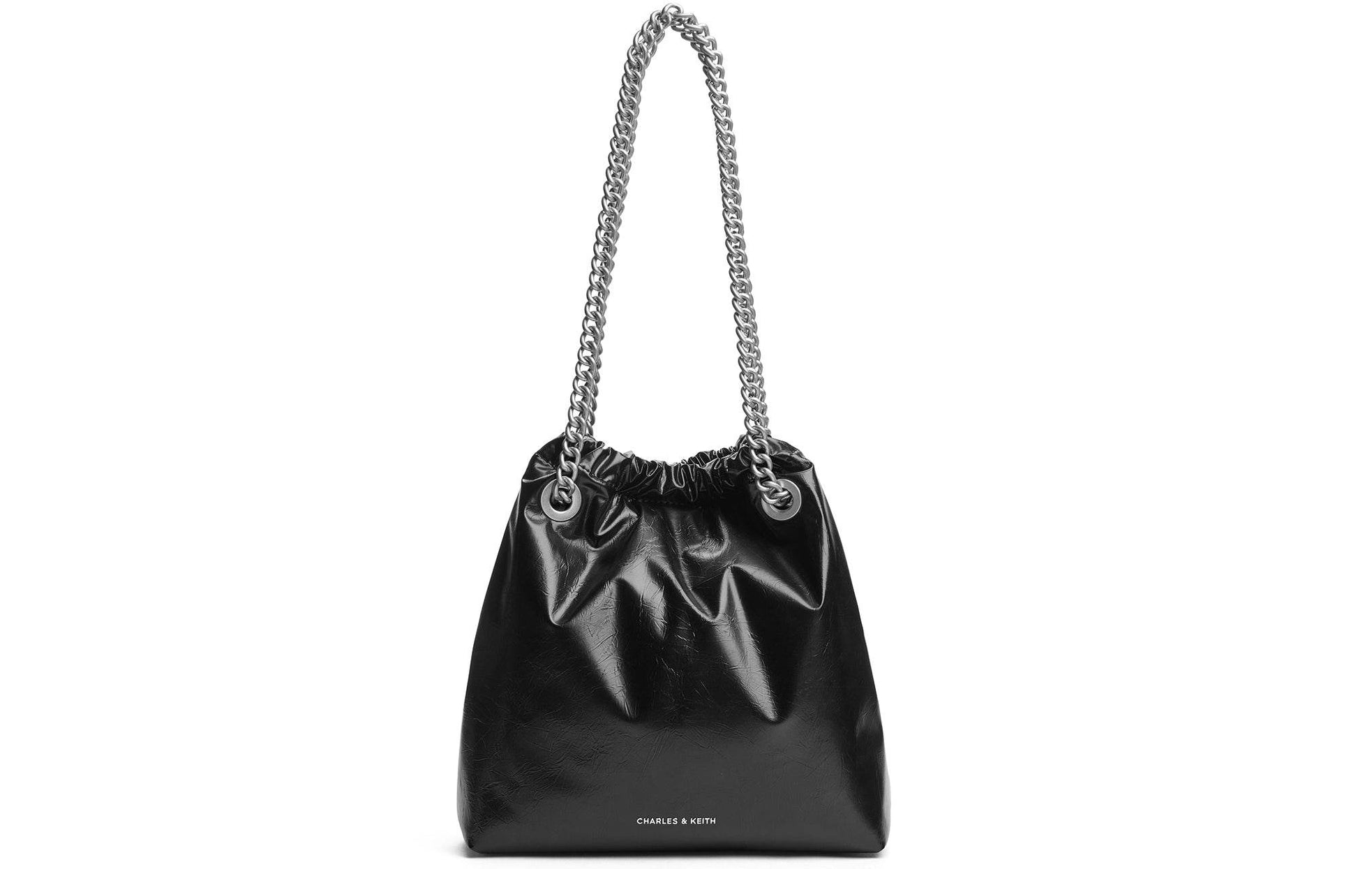Сумка женская Charles&Keith Ck Drawstring Chain Mother Pu Bucket - Boxette Shop
