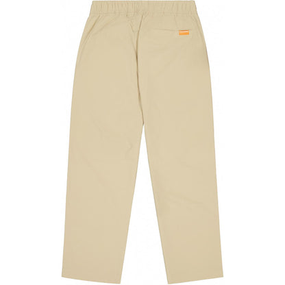 New Balance dantelli logotipli oʻrta koʻtarilgan tekis oyoqli erkaklar va ayollar uchun xakidagi oddiy shim