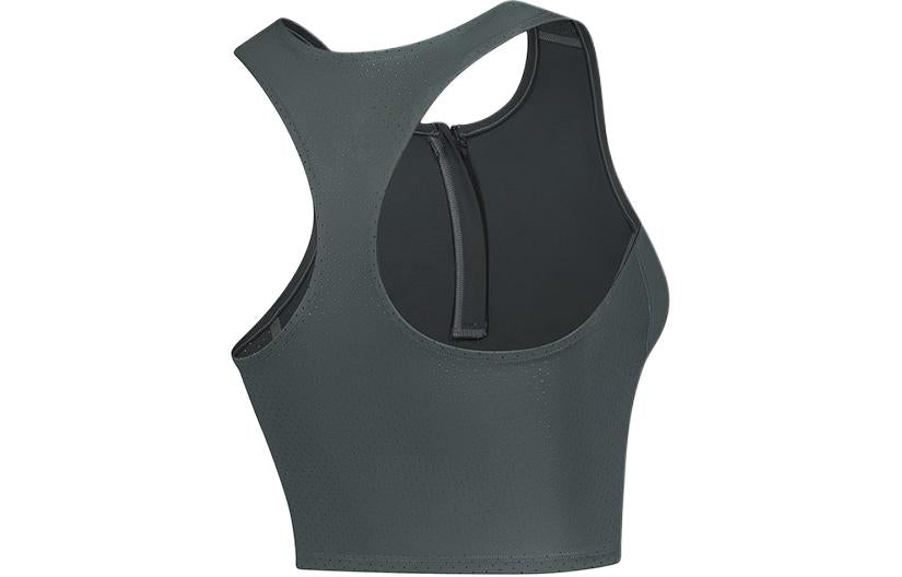 Yangi balansli qattiq fitnes nafas oladigan oddiy atletik ko'ylagi ayollar kulrang