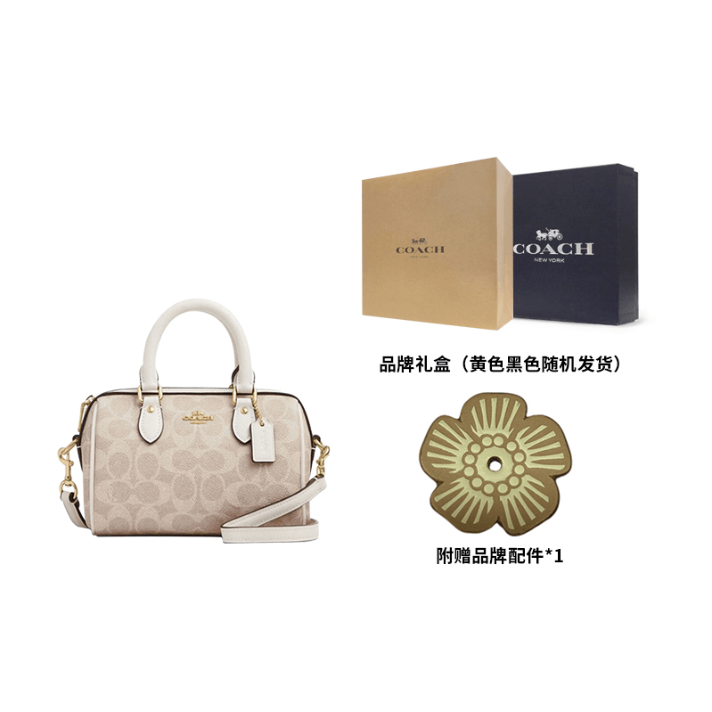 Сумка женская Coach Rowan 18 Classic Print Zip Closure - Boxette Shop