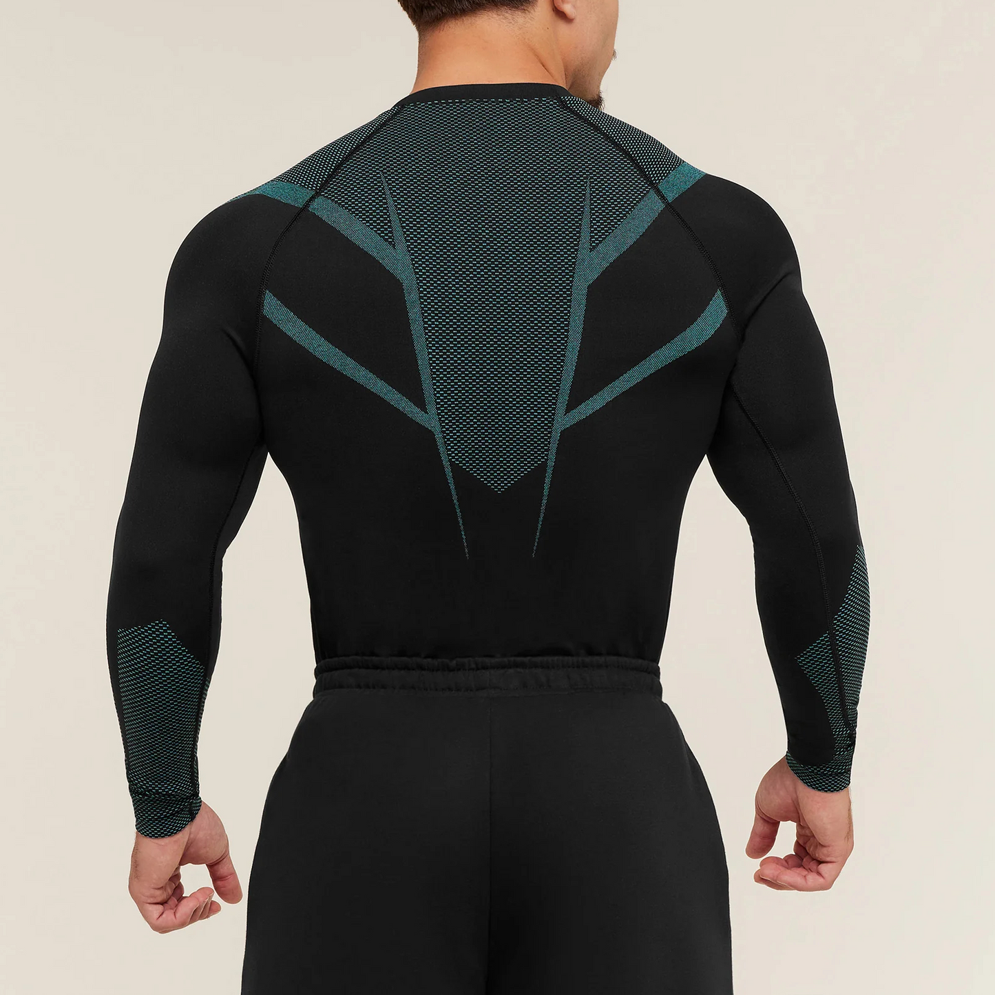 Gymshark Onyx 5.0 erkaklar sporti uchun uzun yengli futbolka