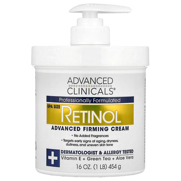 Укрепляющий крем Advanced Clinicals Retinol, 454г - Boxette Shop