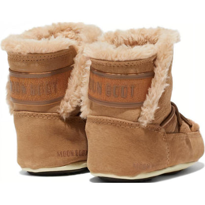 Moon boot fashion soft warm low top toddler shoes brown infant & toddler