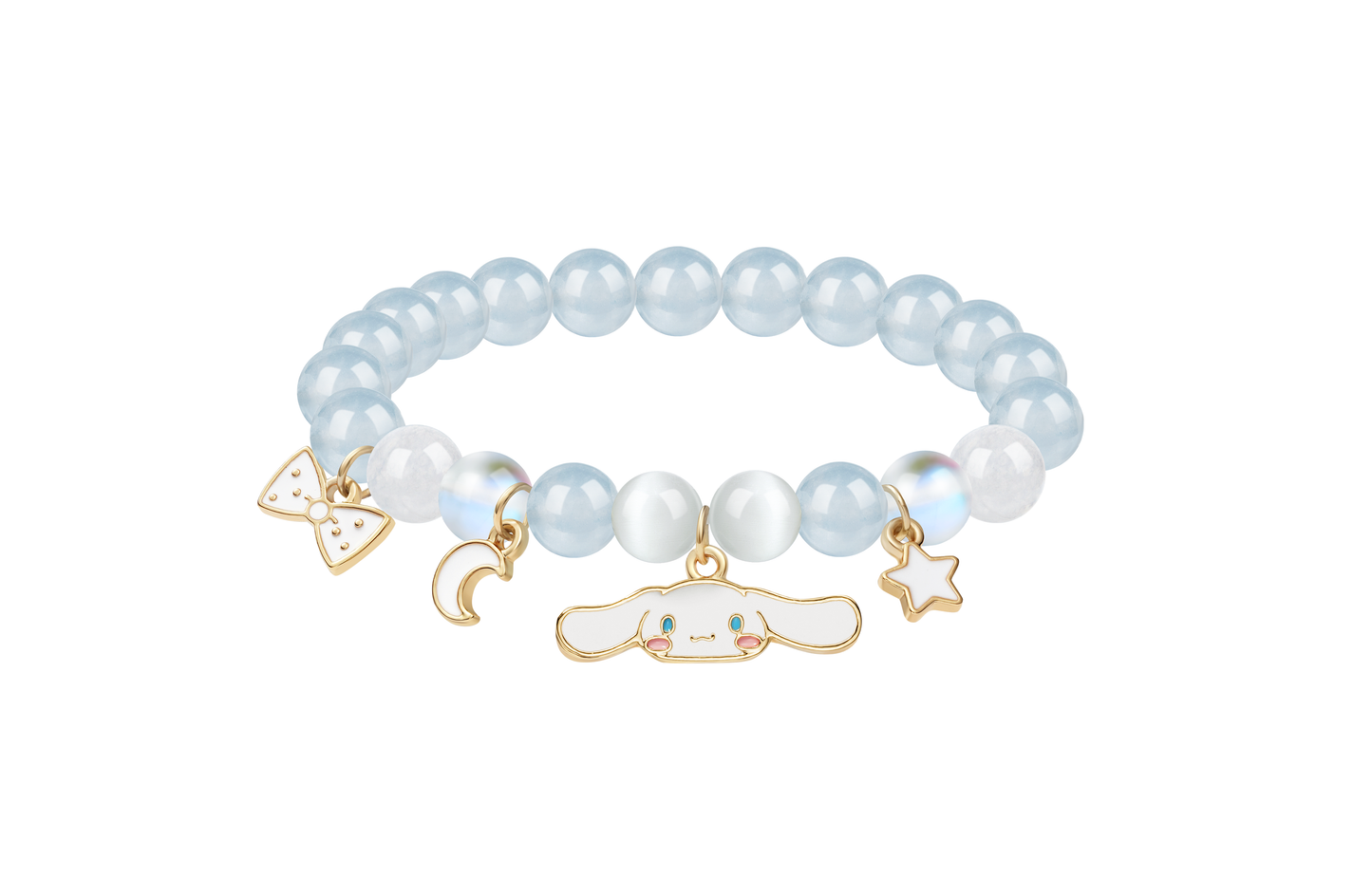 Браслет женский Hello Kitty Bow Rose Quartz