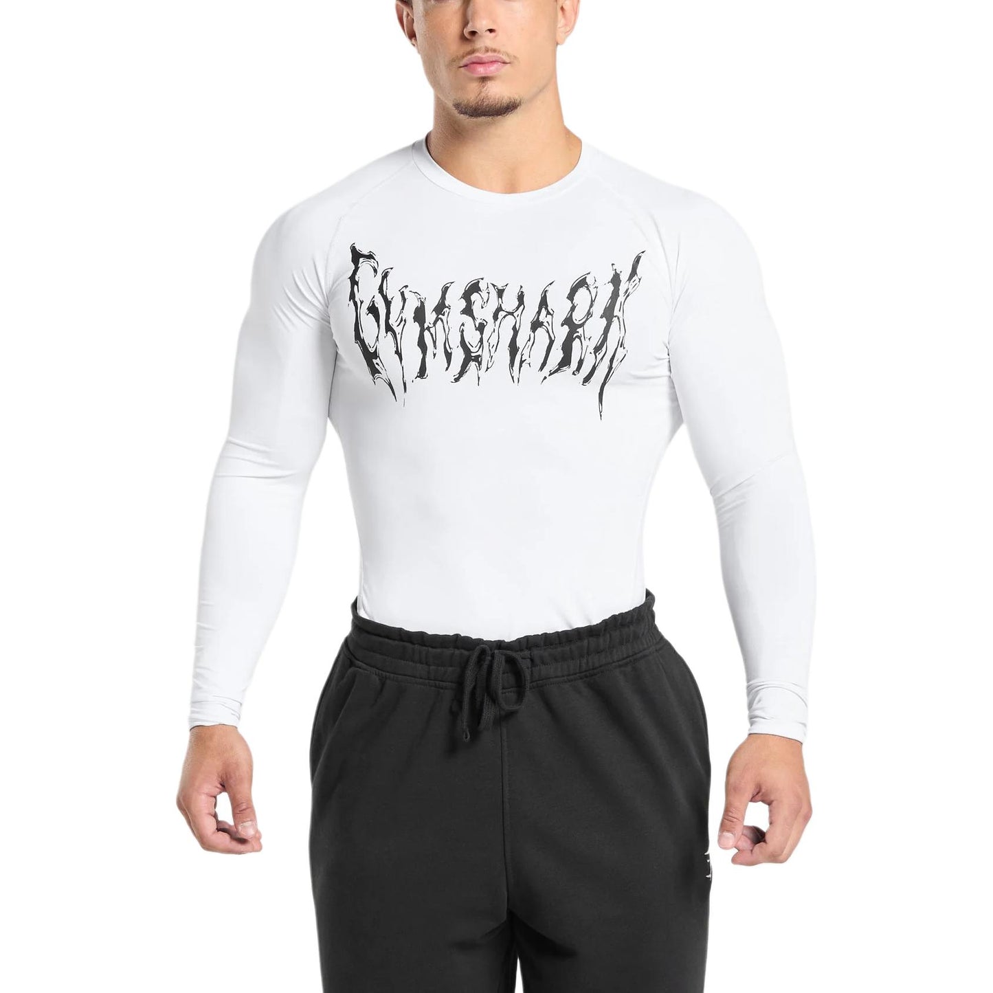 Gymshark Graphic Baselayer erkaklar sport futbolkasi
