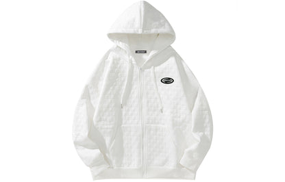 Golfkross yumshoq qalinlashgan vafli harflari bo'sh qalpoqli kardigan ko'ylagi kozok erkaklar va ayollar bir xil modellar