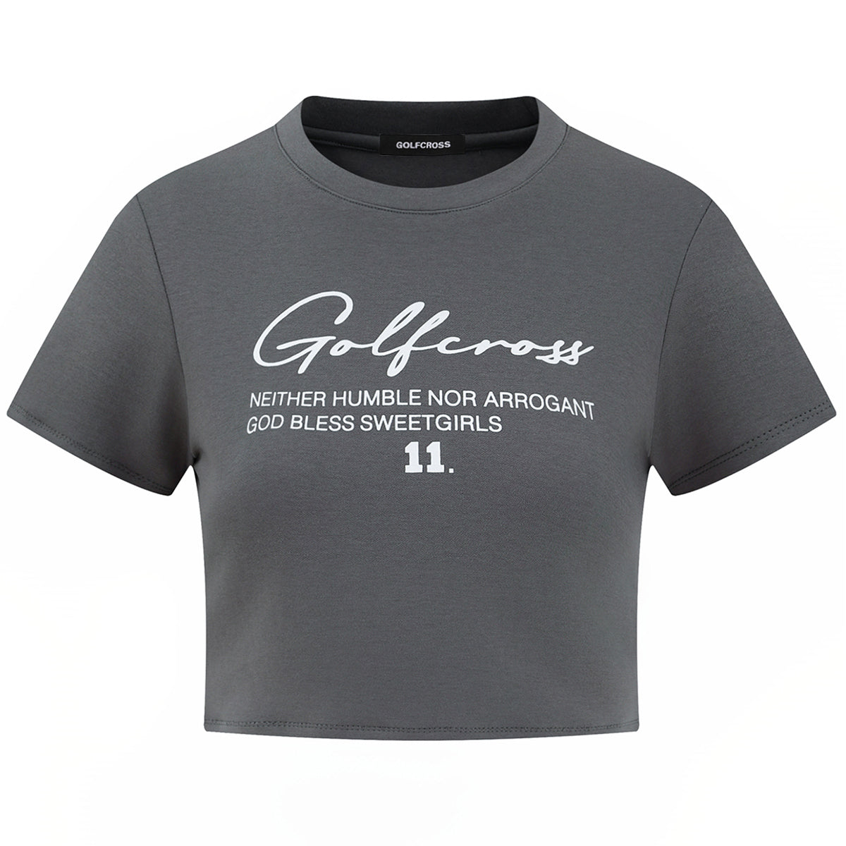 Golfcross shirin salqin ziravorlar qiz uslubi oddiy asosiy ko'p harfli logotipli bosma elkali qisqa yengli pullover yumaloq bo'yinli qisqa yengli yarim yengli ayollar futbolkasi