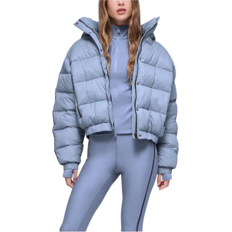 Пуховик женский Alo Yoga Striped Detachable Hood