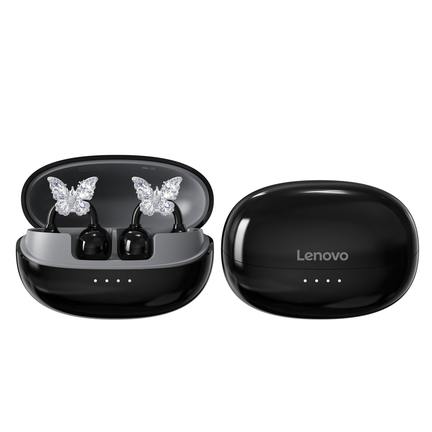 Lenovo lenovo k06 ослепительные разноцветные серьги-бабочки тип зажима для уха шумоподавление при звонках обновленный bluetooth 5.4 спортивные игры игровой кинотеатр imax уровень качества звука студенческая вечеринка высокая стоимость apple huawei xiaomi