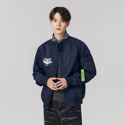 Антиофис гонконг стиль куртка с свободными широкими ногами джинсы повседневная работа поездка костюм городской новый молодежный простой и удобный с хорошим набором одежды осень и зима мужские модели - Boxette Shop