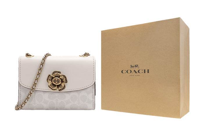 Сумка женская Coach Parker 18 Camellia Chain Strap - Boxette Shop