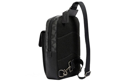 Сумка мужская Coach Track 18 Old Flower Canvas Leather - Boxette Shop