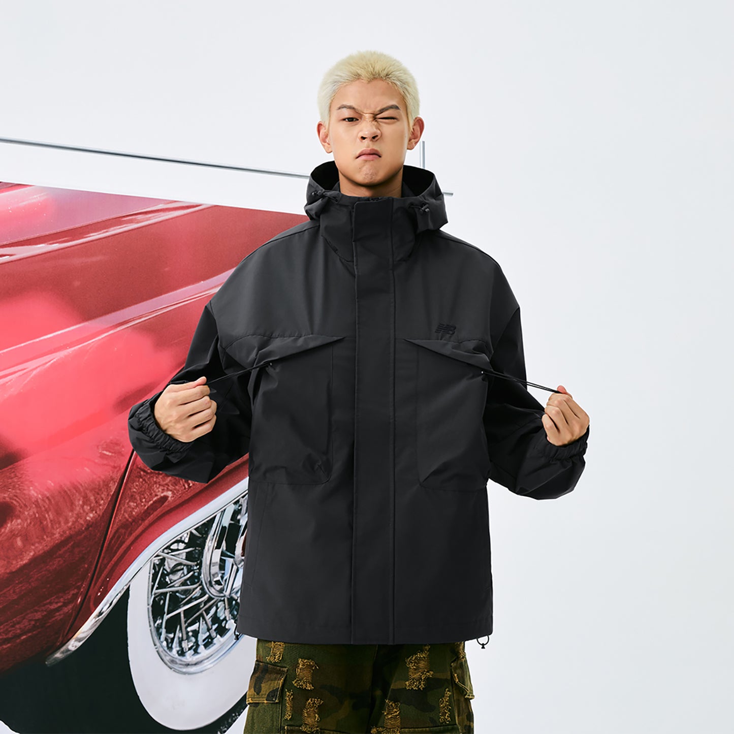 New Balance Fitness Training Erkaklar va ayollar uchun qulay nafas oladigan kundalik kurtka, antrasit qora