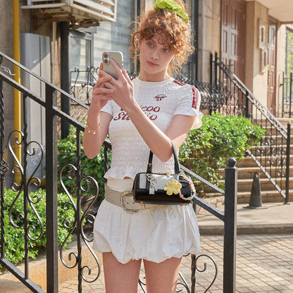 Сумка женская Charles&Keith Colour Blocking Charm Boston - Boxette Shop