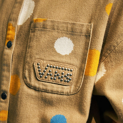 Vans Yagona ko'krakli yoqa ko'ylak Comfort moda kurtkasi Ayollar ochiq jigarrang palto