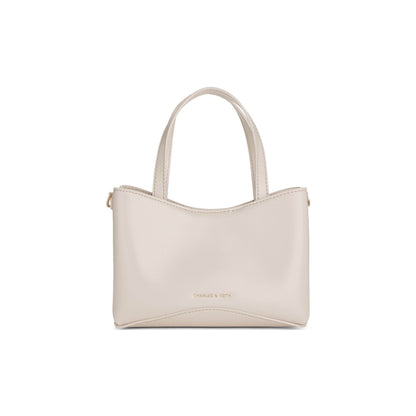 Сумка женская Charles&Keith Ck Simple Square Pu S Oatmeal - Boxette Shop