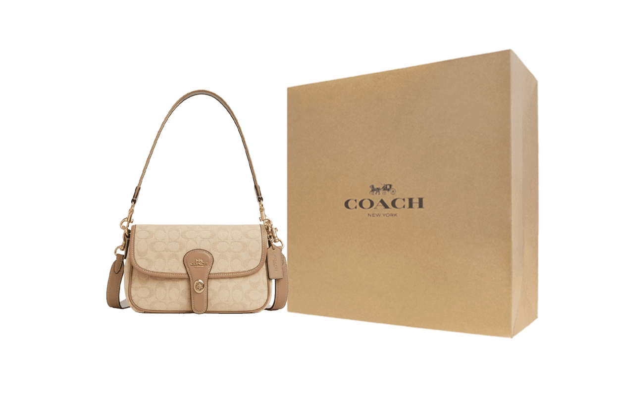 Сумка женская Coach Hadley Old Flower Flap Knob Closure - Boxette Shop