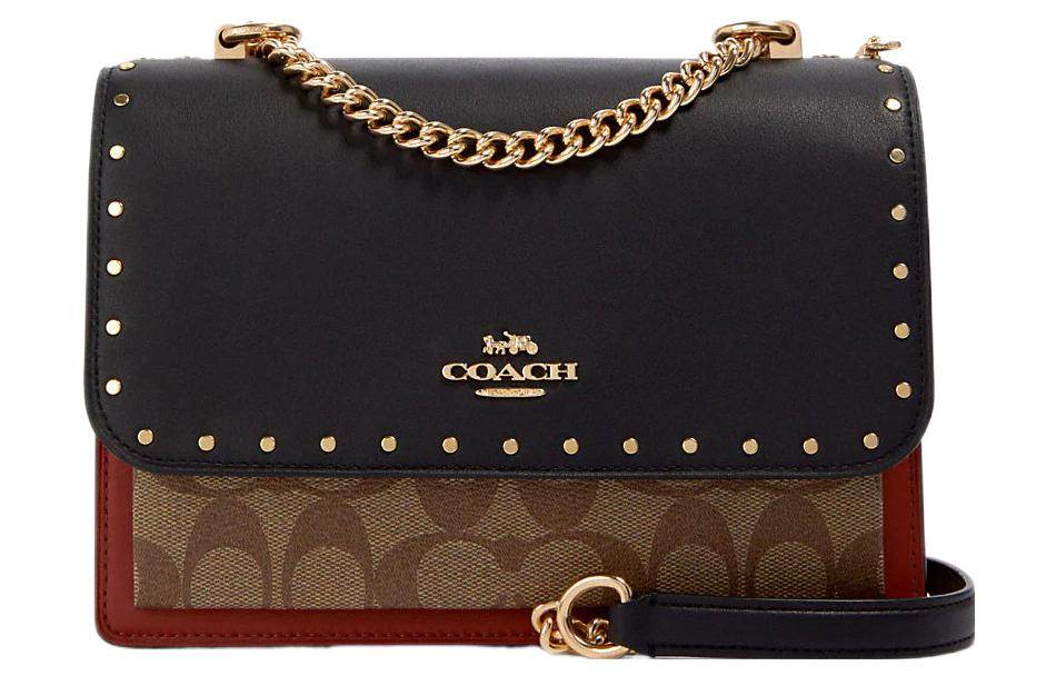 Сумка женская Coach Klare 21 Rivet Embellished Chain Leather - Boxette Shop