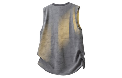 Paddy Julia Amerika oddiy oddiy ko'p qirrali tendentsiya yumaloq bo'yinli suyak harfli bosma logotip tetiklantiruvchi nafas oladigan yengsiz yelek modellari bilan erkaklar va ayollar