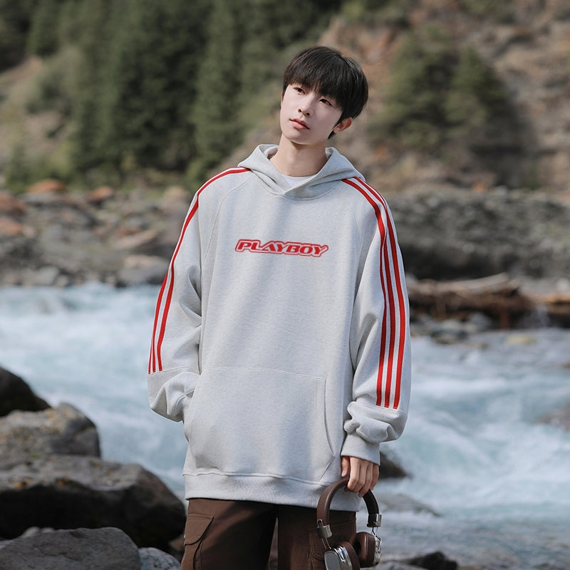 Erkaklar uchun Playboy kapshonli ko'ylagi