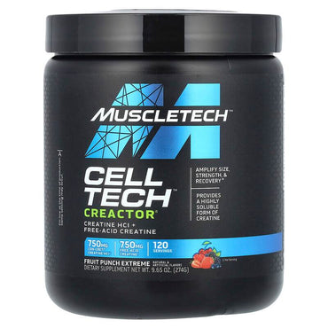 Спортивное питание MuscleTech, Cell Tech Creactor, со вкусом фруктового пунша, 274 г - Boxette Shop