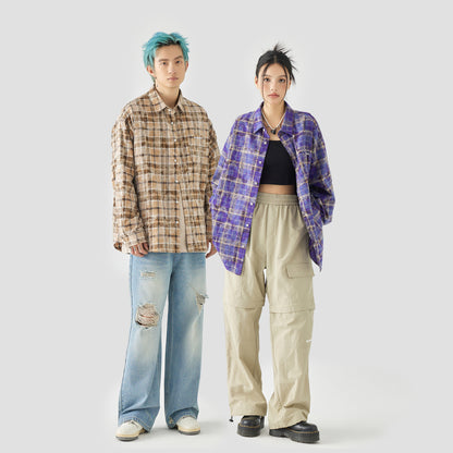 Golfkross Amerika retro to'qnashuvi tasodifiy yubka uzun yengli ko'ylak ko'ylagi juftlik modellari