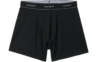 Carhartt wip ss22 paxta shlyapasi qora bel logotipi jakkardli bokschi erkaklar uchun 2 oʻramli qora