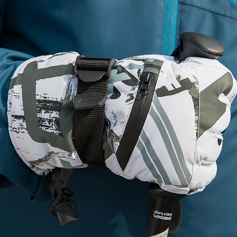 Copozz лыжные перчатки утолщенные мужчины и женщины зима может сенсорный экран водонепроницаемый хлопок бархат теплые холодные спортивные перчатки лыжные перчатки мужчины и женщины с моделями