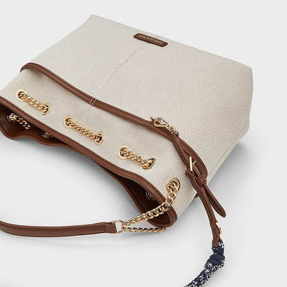 Сумка женская Charles&Keith Canvas Collection Soft Knot Chain - Boxette Shop