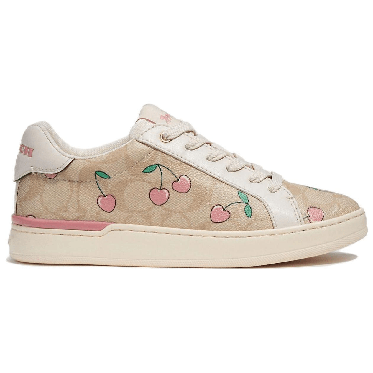 Кроссовки женские Coach Heart Cherry Print Low Top - Boxette Shop
