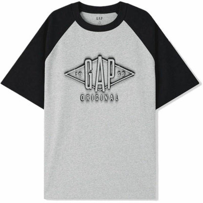 Gap urban casual collection хлопковая футболка с плечевым швом и круглым вырезом с коротким рукавом мужские и женские футболки - Boxette Shop