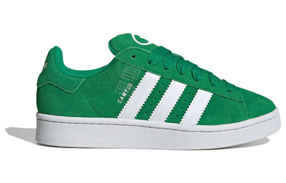 Adidas originals campus 00s повседневные универсальные бордшорты с низким верхом женские зеленые белые