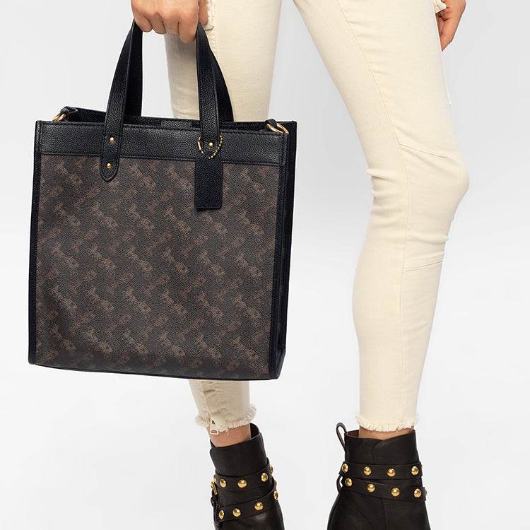 Сумка женская Coach Field 30 Horse-drawn Carriage Print - Boxette Shop