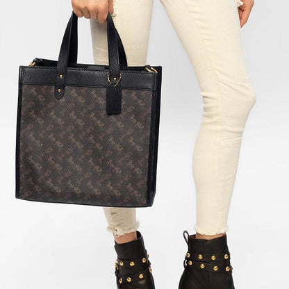 Сумка женская Coach Field 30 Horse-drawn Carriage Print - Boxette Shop